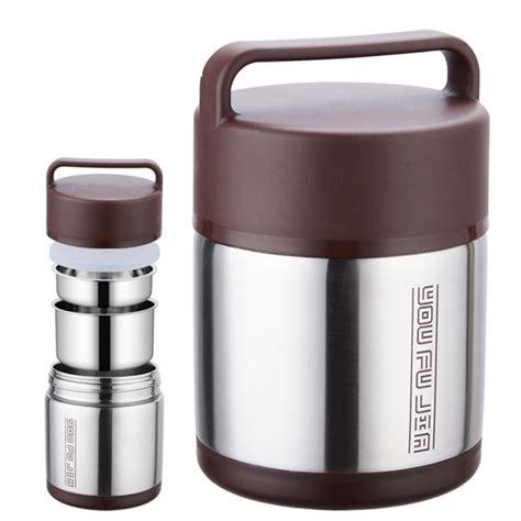 thermo stainless steel lunch box|insulated lunch box with thermos.